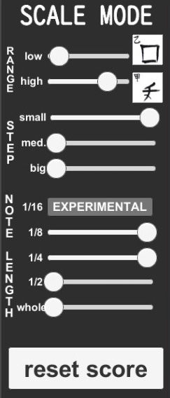 Scale Mode Practice Controls